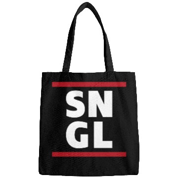 Discover Single SNGL typography quote Bags