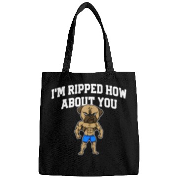Discover Im Ripped How About You Funny Workout Humor Gym Bags