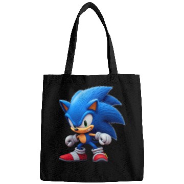 Discover Angry Blue Hedgehog Bags