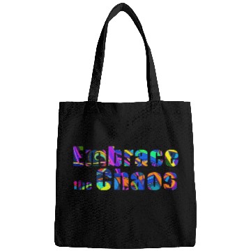 Discover Typography Embrace the chaos Bags