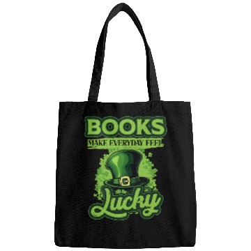 Discover Books Make Everyday Feel Lucky St Patricks Day Bags
