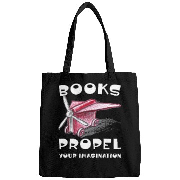 Discover Books Propel Your Imagination Sketchy Airplane Bags