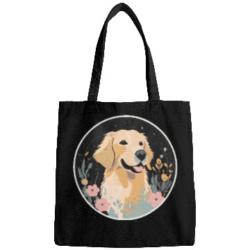 Discover Golden Retriever Floral Bliss Bags
