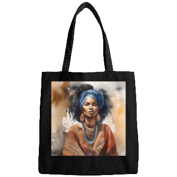 Discover African Woman Portrait B Bags