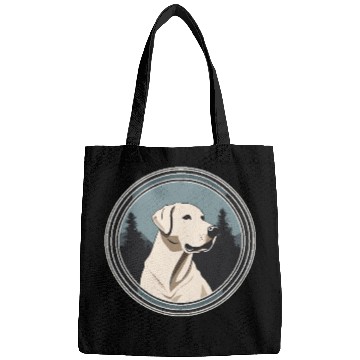 Discover Calm Labrador with Mountain Serenity Bags