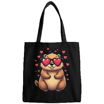 Discover Groundhog Valentines day Animal Lovers Bags