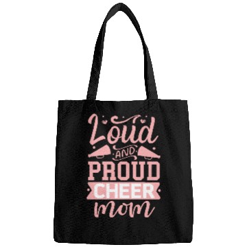 Discover Loud And Proud Cheer Mom Heart Cheerleader Sports Bags
