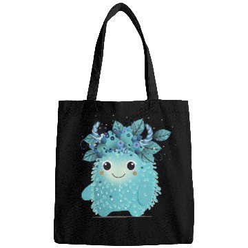 Discover Cute Blueberry Monster - Fruity and Playful Bags