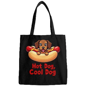 Discover Funny Hot Dog Dachshund Bags