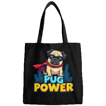 Discover Pug Power Superhero Bags