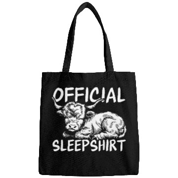Discover Highland Cow Official Sleepshirt Cute Farm Animal Bags