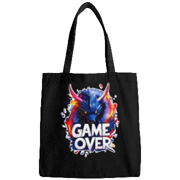 Discover Game Over - Dragon Art - Graffiti Style - Gamer Sl Bags