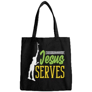 Discover Tennis Jesus Serves Inspirational Design Bags