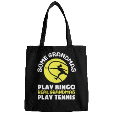 Discover Real Grandmas Play Tennis Fun Design Bags