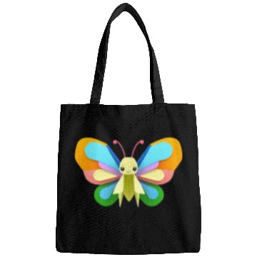 Discover Colorful Paper Butterfly Artwork Bags