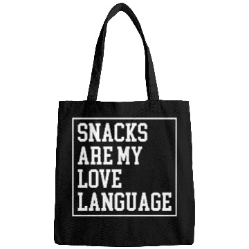 Discover Snacks Are My Love Language Retro Valentine Bags