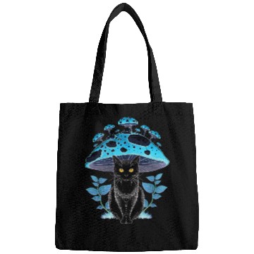 Discover Cottagecore Aesthetic Cat Mushroom Bags
