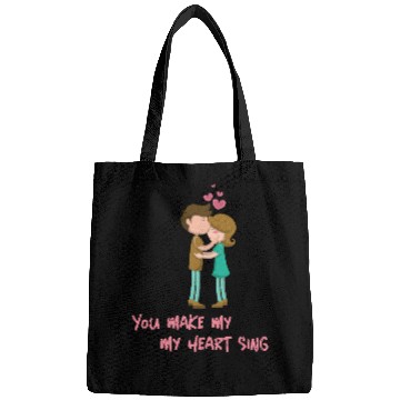 Discover You Make My Heart Sing Valentine’s Day Bags