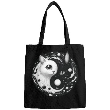 Discover Ying and Yang Cats Asian Meditation Gift Idea Bags