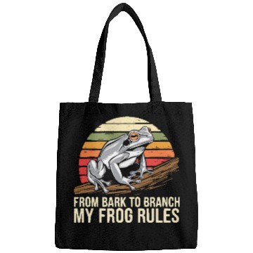 Discover Gray Tree Frog Lover Animal Amphibian Froggy Toad Bags