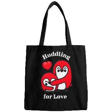 Discover Huddling for Love, funny penguin Bags.