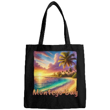 Discover Sunset Montego Bay Palms Beach Vacation Bags