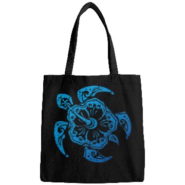 Discover Hibiscus Turtle Hawaiian Distressed Graphic Bags