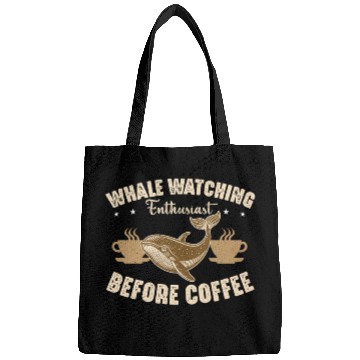 Discover Whale Watching Enthusiast Before Sailing Coffee Bags