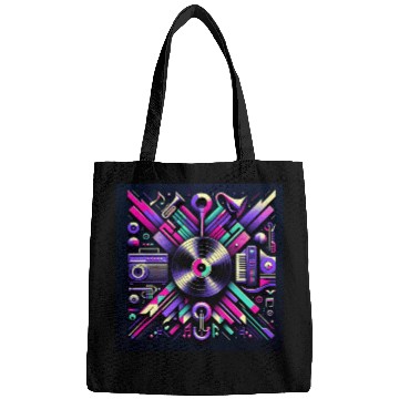 Discover Neon Groove Vinyl Symphony Bags