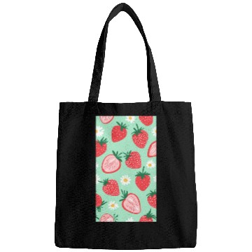 Discover Red Strawberries &Daisies Pattern Phone Case Cover Bags