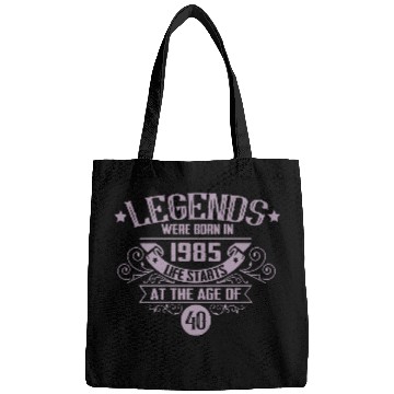 Discover Legends born in 1985 vintage 40th birthday Bags