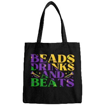 Discover Beads Drinks Beats Mardi Gras Bags