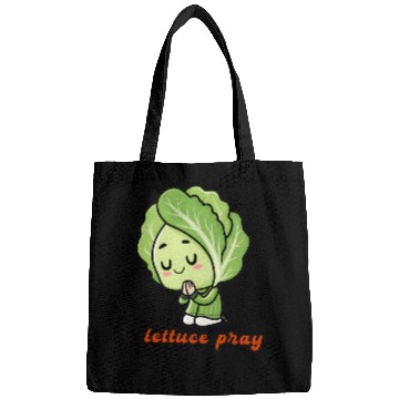 Discover Lettuce pray not Let us pray Bags