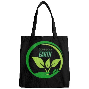 Discover love your earth sustainability Bags