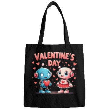 Discover Valentines Day Robot Love Bags