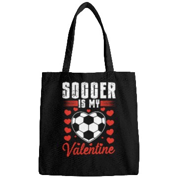 Discover Soccer is my Valentine Bags