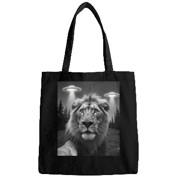 Discover UFO Funny Lion Bags