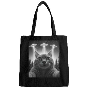 Discover UFO Funny Cat Bags