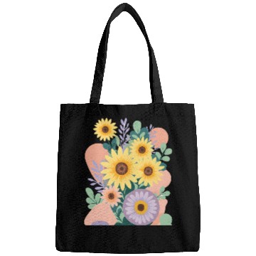 Discover Boho Sunflower Bliss: Vibrant Floral Vector Bags
