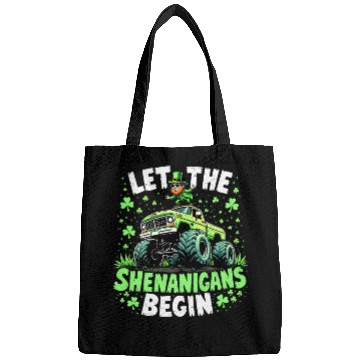 Discover St Patricks Day Monster Truck Shenanigans Bags