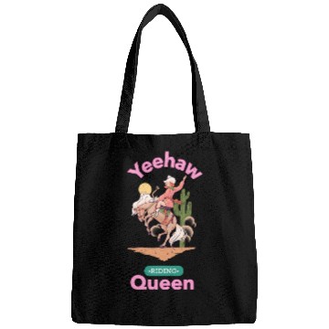 Discover Yeehaw Queen, girl horse riding Bags.