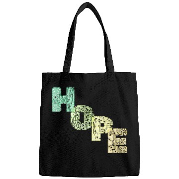 Discover Colorful Modern HOPE Typography Bags