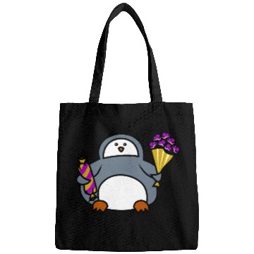 Discover penguin with flowers and sweets Bags