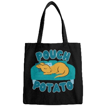 Discover Pouch Potato Funny Cute Sleepy Kangaroo Bags