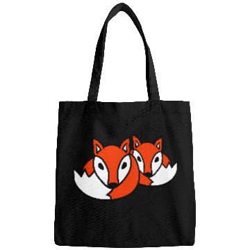 Discover 2 Foxes Friends Red Fox Two Wild Animals Team Crew Bags