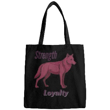 Discover Majestic Purple Wolf Bags