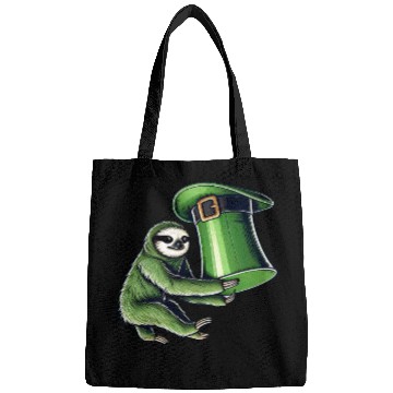 Discover St. Patrick's Day Sloth Top Hat Green Bags