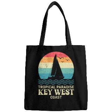 Discover Florida TROPICAL PARADISE KEY-WEST COAST Bags