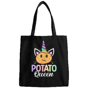 Discover Potato Queen Female Potato Lover Girl Design for Bags