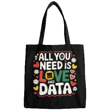 Discover All You Need Is Love and Data Teacher Bags